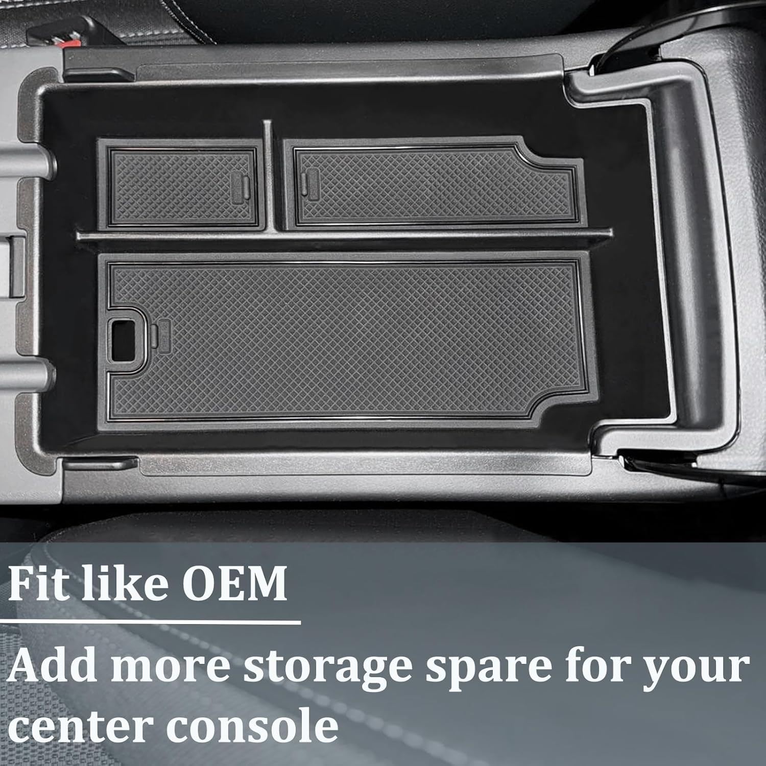 

JKCOVER Center Console Organizer Tray Compatible with 2024 2025 Subaru Impreza and Subaru Crosstrek Accessories ABS Material Insert Armrest Storage