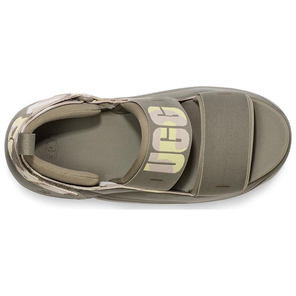 UGG La Cloud Series Fabric Trendy Camouflage Fashion Sandals Women Sandals Moss-Green 1136815-MSG
