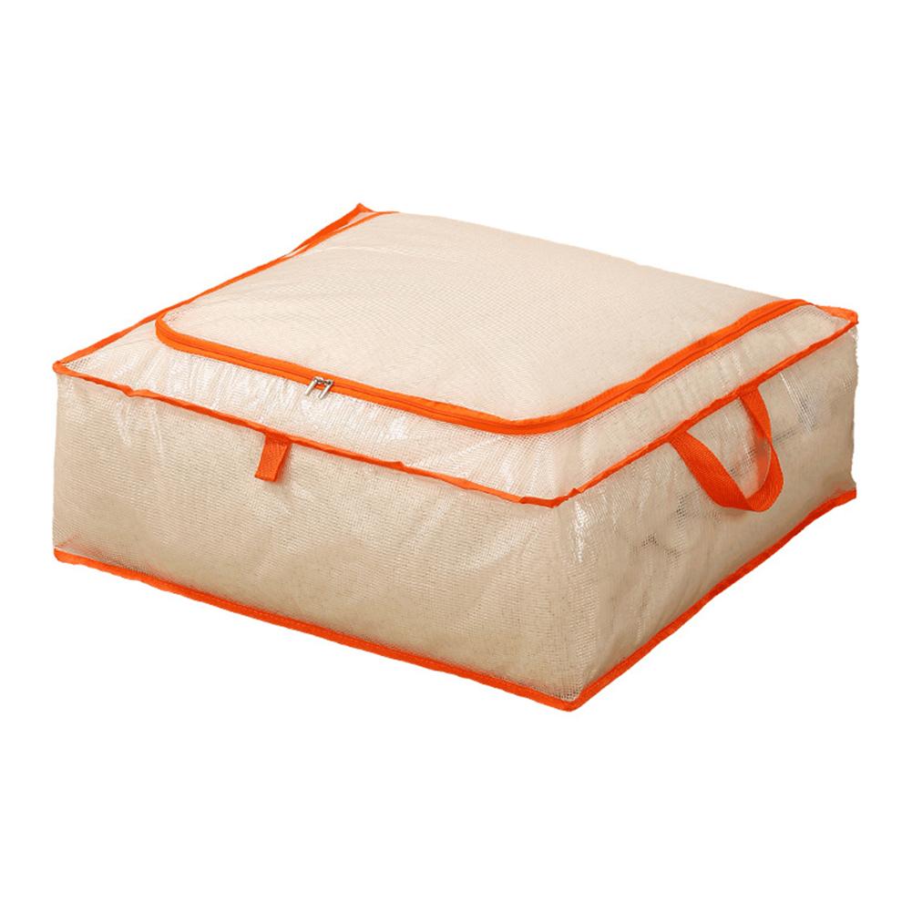 Plastic Transparent Clothes Blanket Quilt Organizer Storage Bag With Zipper Foldable Luggage Moving Packing Pouch