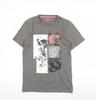 Next Men’s Grey XS Regular Fit Graphic Print T-Shirt