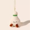 Soft Fufu Badminton Plush Toy Keychain - Cute Doll Pendant & Birthday Gift