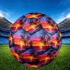 1 Stück Strand Sonnenuntergang Szene Langlebig Größe 5 Fußball Professioneller Spiel-Trainingsfußball Indoor & Outdoor Sportball p60197