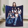 Manon Katseye Kpop Blanket Flannel Textile Decor  Multi-function Lightweight Throw Blanket for Bed Couch Quilt