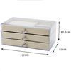 Three Layers Plastic Jewelry Box Jewelry Storage Box Jewelry Display Ring Earrings Necklace Acrylic Organizer Jewlery Holder