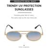 Retro Oval Frame Sunglasses Woman Round Retro Sun Glasses for Male Metal Small Frame Mirror Eyewear Lentes De Sol Mujer