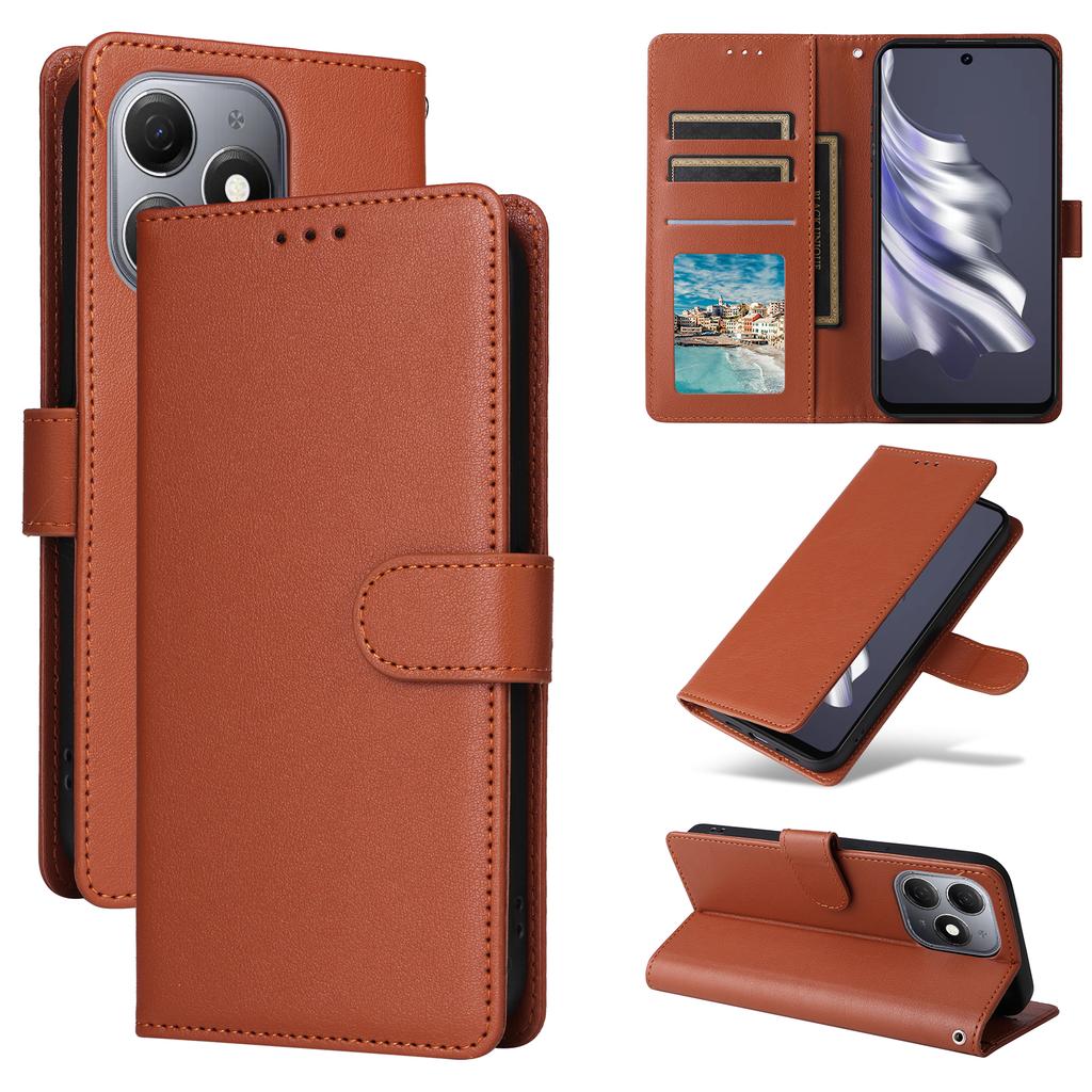 For TECNO Spark 20 Case Wallet Stand View PU Leather Phone Cover