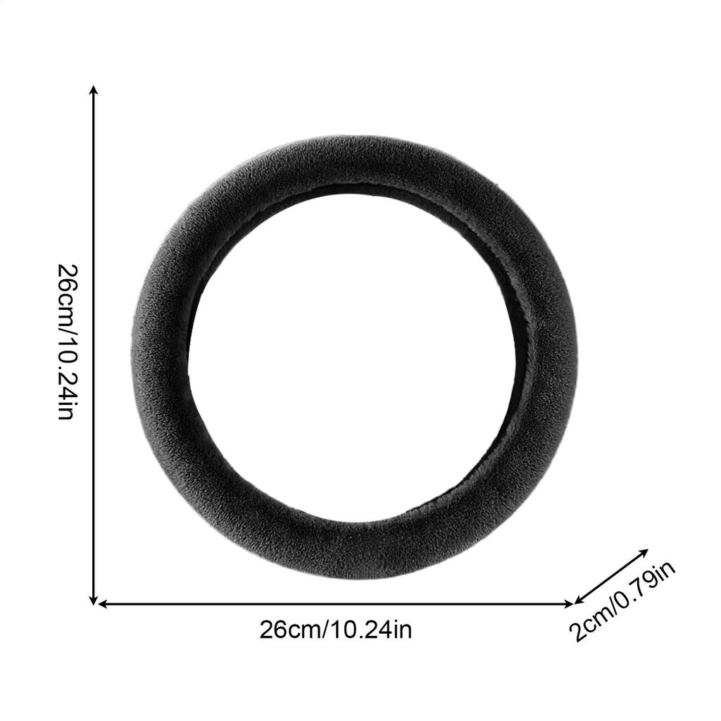 Steering Wheel Cover 10.24Inch Plush Protector Soft Non Slip Steering Wheel Cover For Women For Girls Women Automotive Winter
