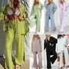 European & American Fashion Women's Mid-Length Lapel Cardigan Temperament Suit Jacket 2024