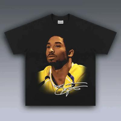 Basketball Legend Portrait Graphic T-Shirt Vintage Athlete Streetwear Tee