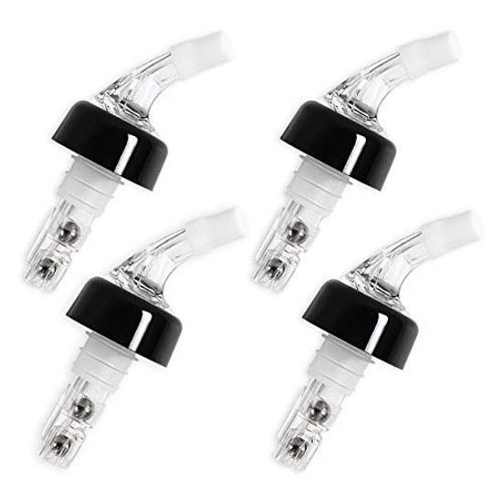 INIBUD Measuring Polar Pourer 30ml Whiskey Wine Cocktail Bottle 1 Ounce Set 4