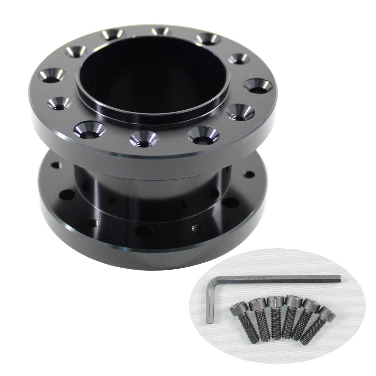 

Проставка рулевого босса Funriche, 2,0 дюйма (50 мм), Алюминий, Общее позиционирование, Регулировка, Индивидуальный чёрный