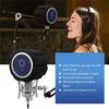 Punctualgood Microphone Isolation Shield Pop Filter, Windshield Acoustic Sponge Sound Absorbing Foam Cover for Vocal Booth, Home Live Studio Recording