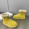 Women's Lightweight Comfortable Thick Sole Coldproof Warm Padded Snow Boots Non-slip Wear-resistant Casual Outdoor Sports Candy Color Cotton Boots