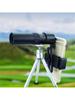 Portable 10-300X40mm Zoom Monocular Telescope W/ Tripod Phone Holder Clamp New
