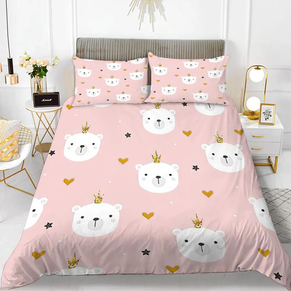 Sausage Dog Print Duvet Cover Set Queen King Full Size Cartoon Dachshund Puppy Bedding Set for Boys Polyester Comforter Cover