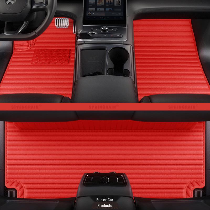 NIO ES6, ES8, EC6, ET7, ET5 Car Floor Mats - Full Surround Genuine Leather for Six or Seven-Seaters