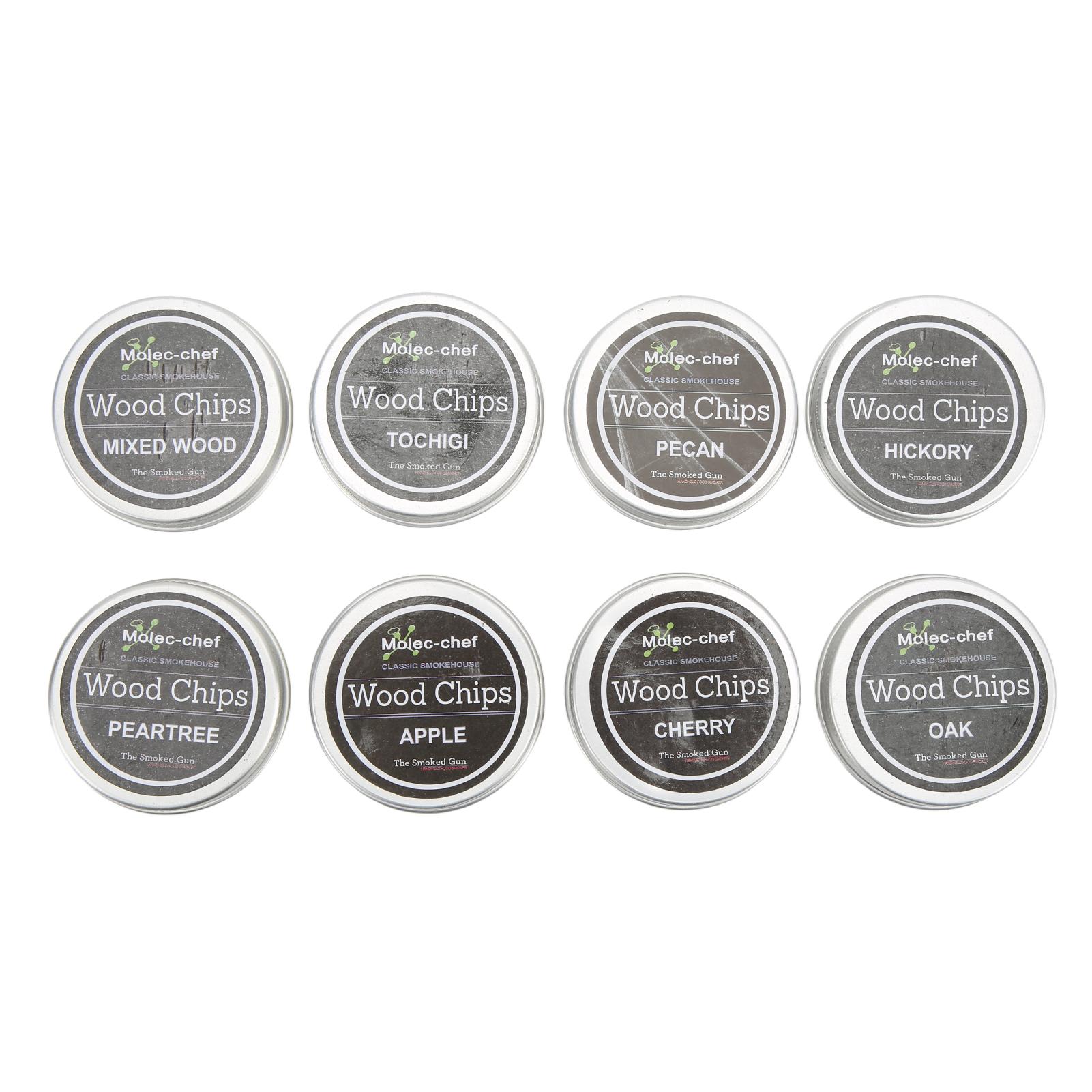 8PCS Whiskey Wood Smoking Chip Cocktail Smoker Kit Smoker Chips for Smoked Drinks