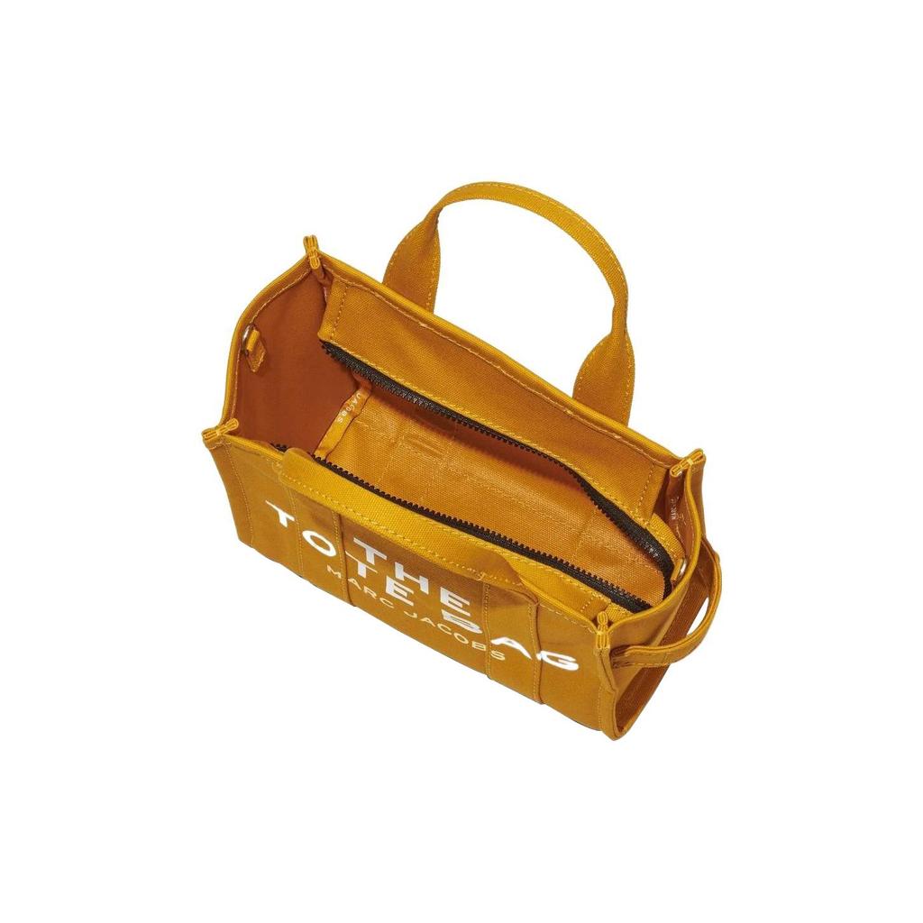 Marc Jacobs Mini Tote Bag With Logo Print And Two Round Top Handles Women Tote Bags Yellow M0016493-766