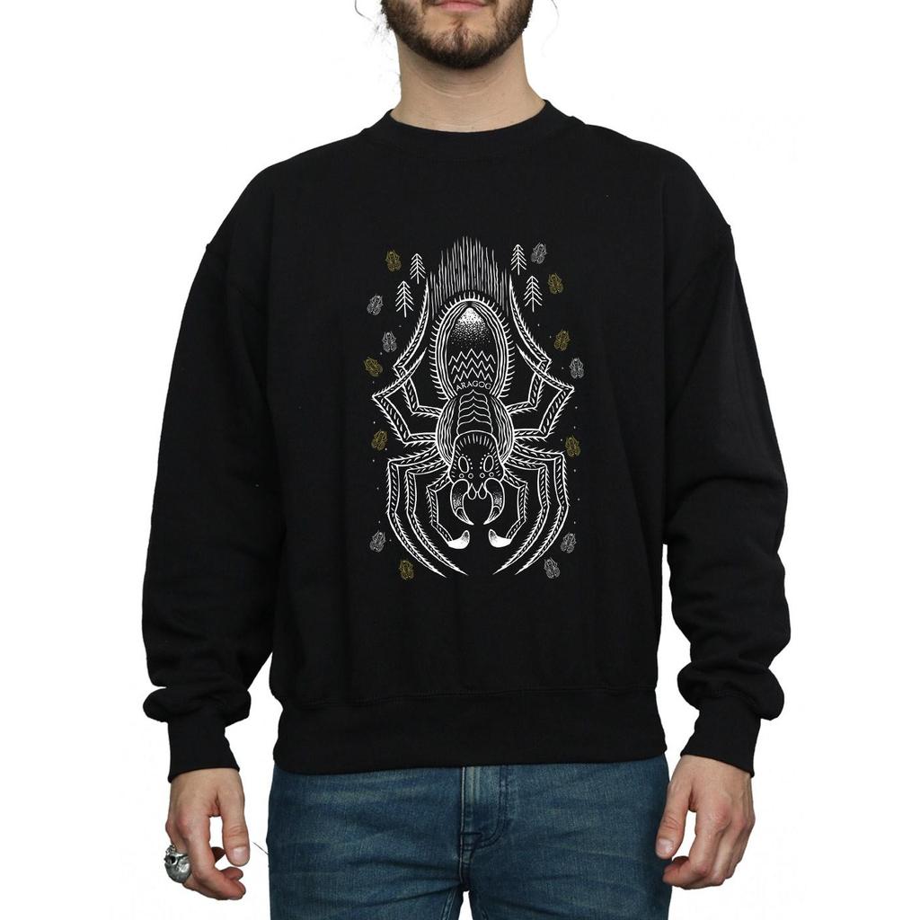 Harry Potter Mens Aragog Line Art Sweatshirt