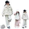 Girls' Fleece-Lined Sweatshirt Three-Piece Set - 2024 Autumn/Winter Trendy Casual Sportswear