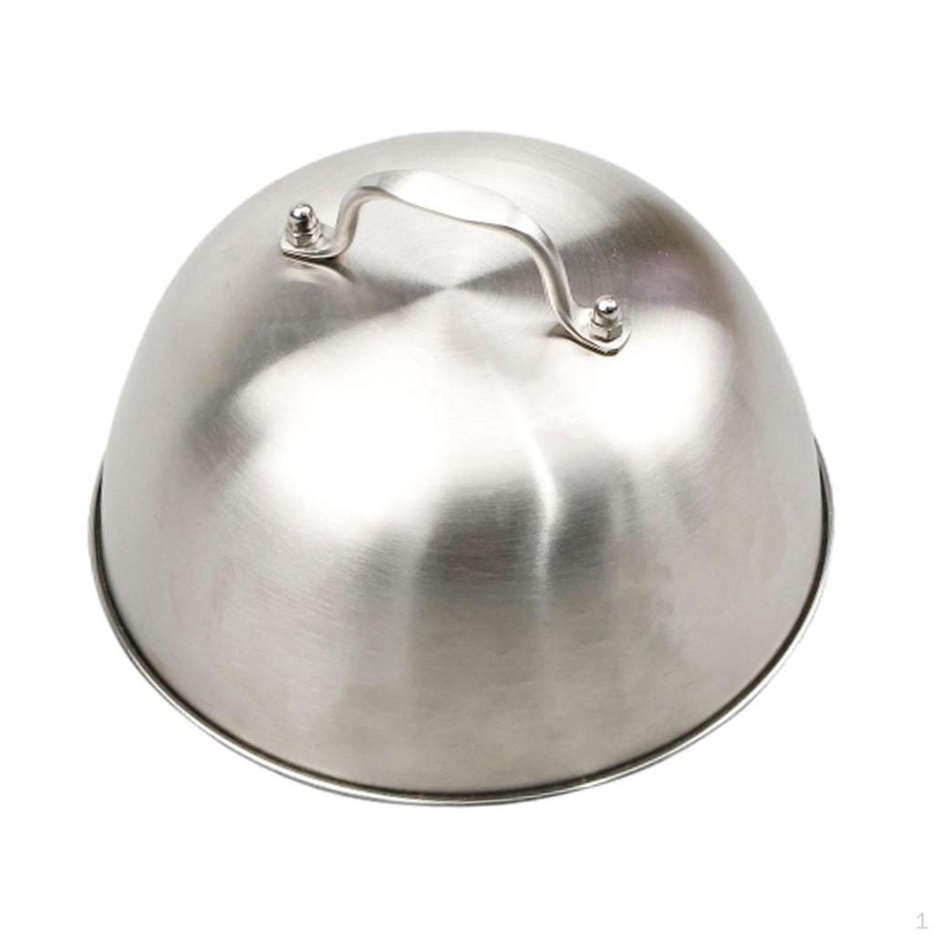 Burger Cover Griddle Dome, Universal Stainless Steel Basting Cheese Melting Dome for Steak