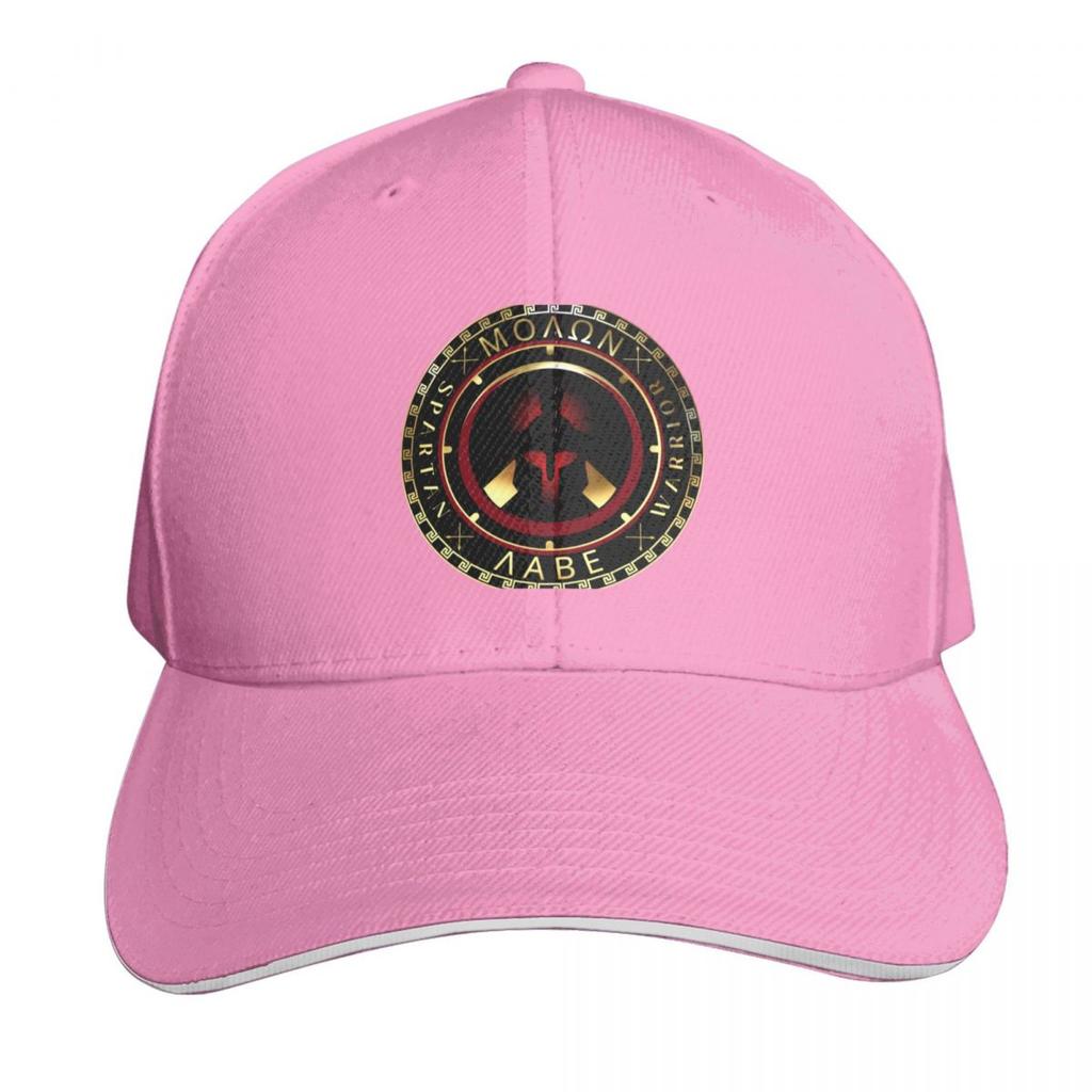 Molon Labe Spartan Helmet Greek Key Black Gold Red Baseball Cap Custom Cap Vintage Streetwear Golf Unisex Womens