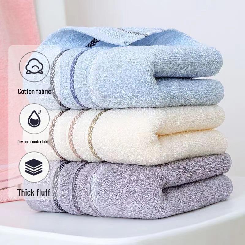 Soft Thick Pure Cotton Towel - Absorbent Face & Hand Towel for All Ages