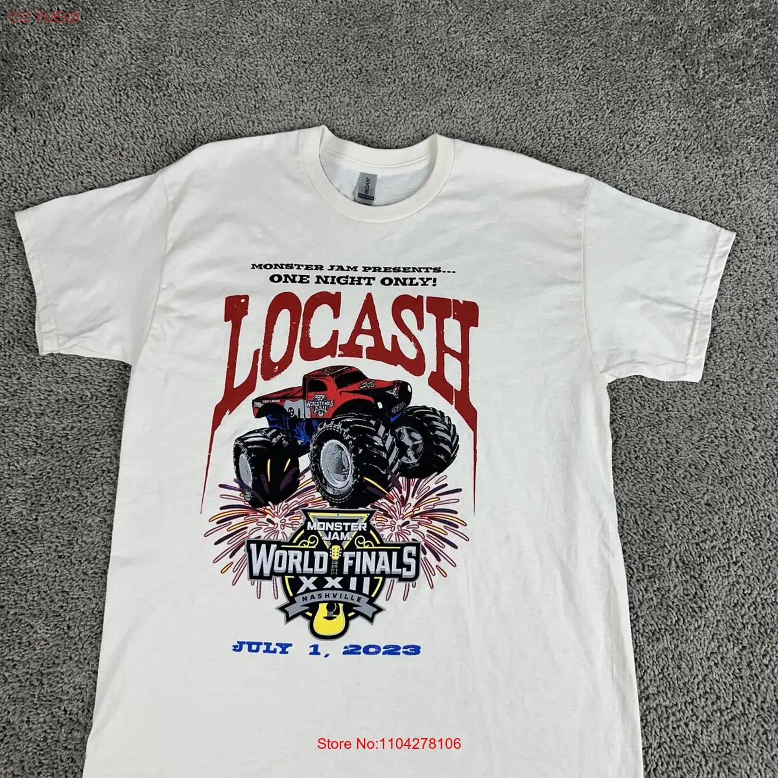 

Monster Jam LoCash T Shirt Mens Large World Finals 2023 Nashville Concert Signed vintage Washed Breathable Slightly graphic 5XL різнокольоровий