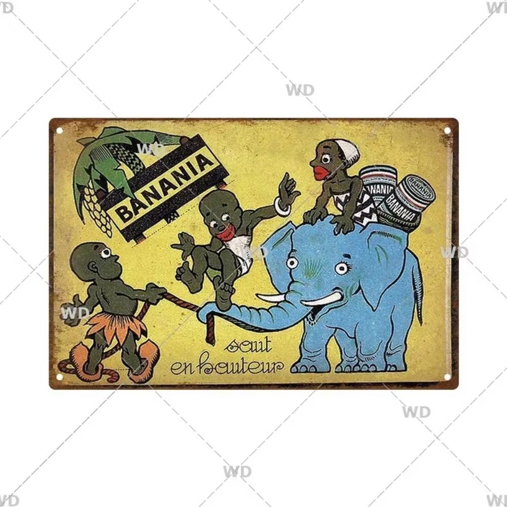 Chocolat Hot Drink Metal Poster Vintage Art Plate Signs Wall Deco Tin Sign Print Plaques Exquisite Crafts Decor Piece