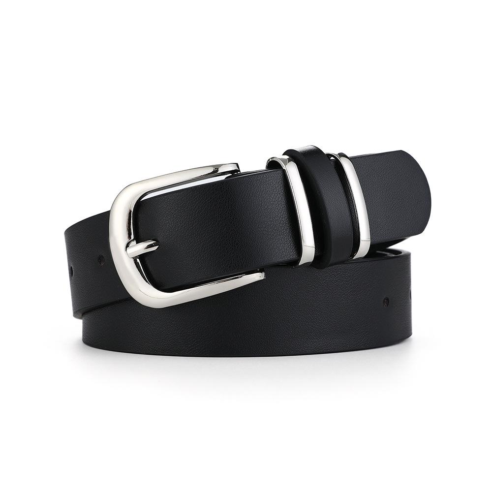 Women's Leopard & Snake Print Double Ring Buckle Belt - Versatile European & American Style