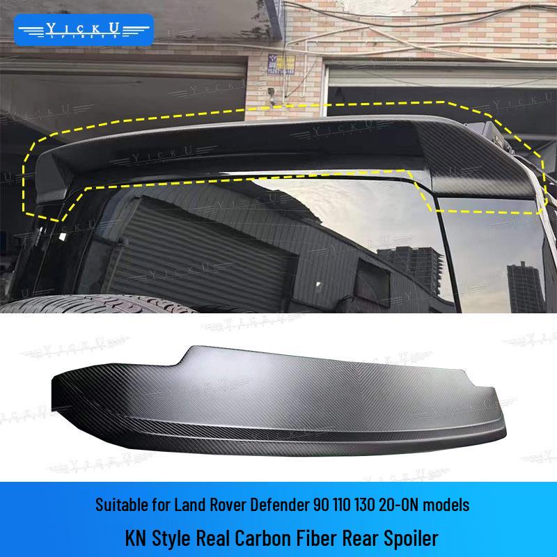 Carbon Fiber Style Rear Spoiler Lip for Land Rover Defender 90/110/130
