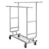VEVOR Heavy Duty Clothes Rack, Double Hanging Rod Clothing Garment Rack for Hanging Clothes