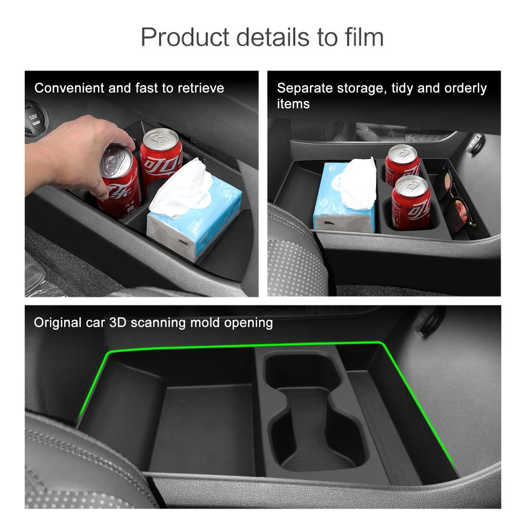Untere Aufbewahrungsbox für die Mittelkonsole für Hyundai Santa Fe 2025 2025 Getränkehalter Ablage Organizer Case Autozubehör