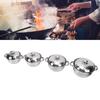 4pcs Stainless Steel Pots Set Stockpot with Lids Dual Handles Sauce Soup Pot for Kitchen Cooking