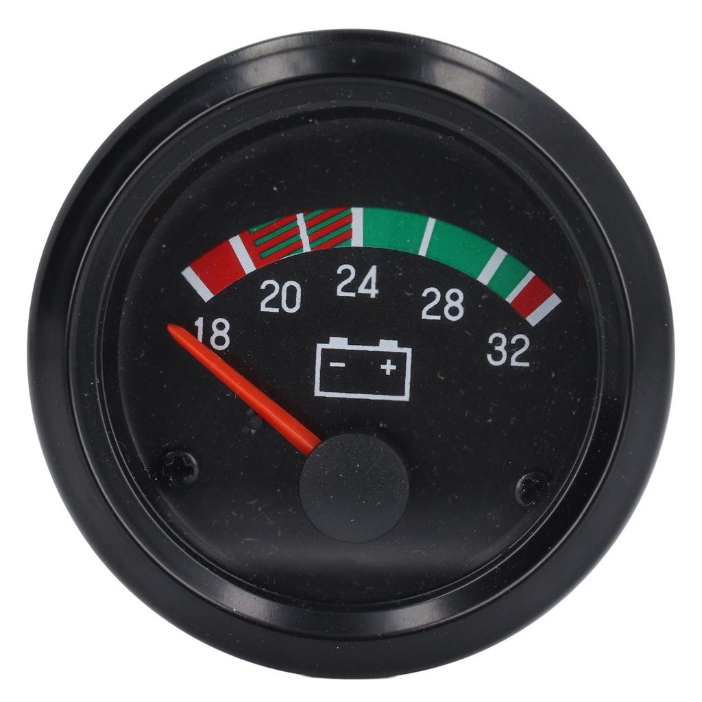 Voltage Gauge 52mm Aluminum Alloy LED Voltmeter Gauge for Diesel Engine 24V 18?32V