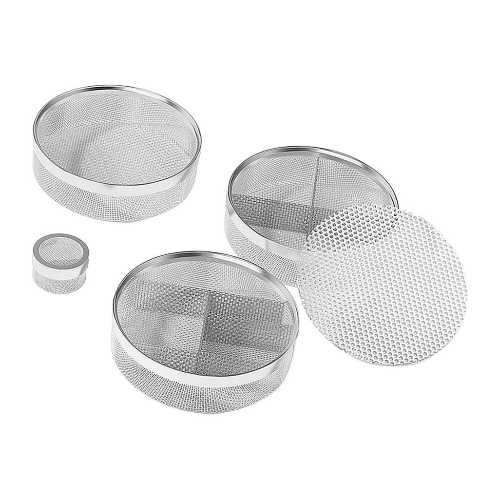 4x Watch Cleaner Baskets Washing Storage Tray Compact Container Stainless Steel Repair Mesh