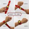 6 X Cartoon Super Hero Snap Bracelet Figure Party for Kind's Gift