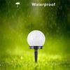 6PCS LED Solar Lawn Light Spherical Energy Saving Waterproof Simple Atmosphere Lighting Outdoor Garden Lawn Street Garden Lights