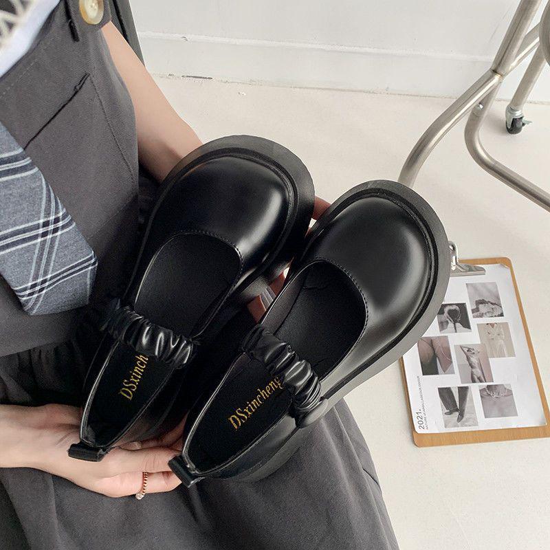 

Японські Лоліта Солодкі Мері Джейн Шкіряні Туфлі - Літо 2025 Платформа з Бантом, Розміри 31-46 46