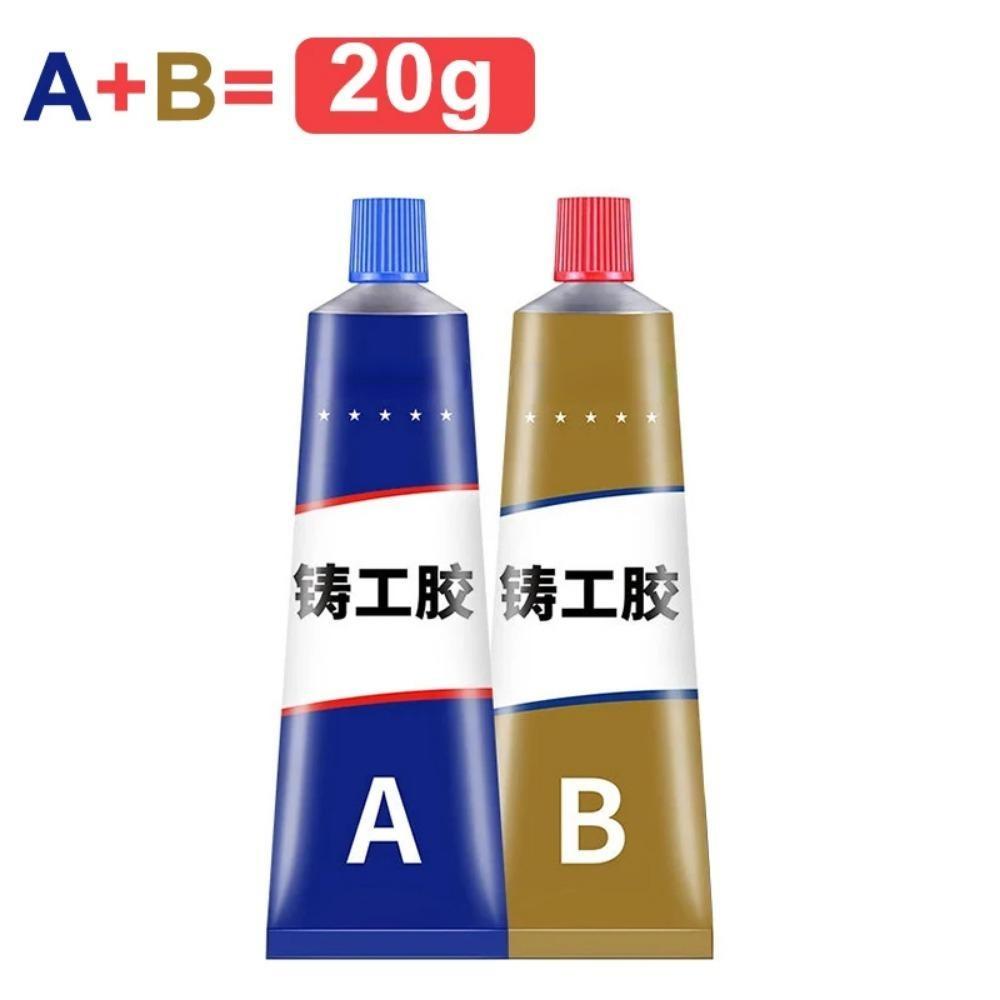 

Многофункциональный клей для ремонта металла Чугун Высокопрочный суперклей Высокотемпературный клей для холодной сварки AB Инструмент для ремонта клея 20g 1pc
