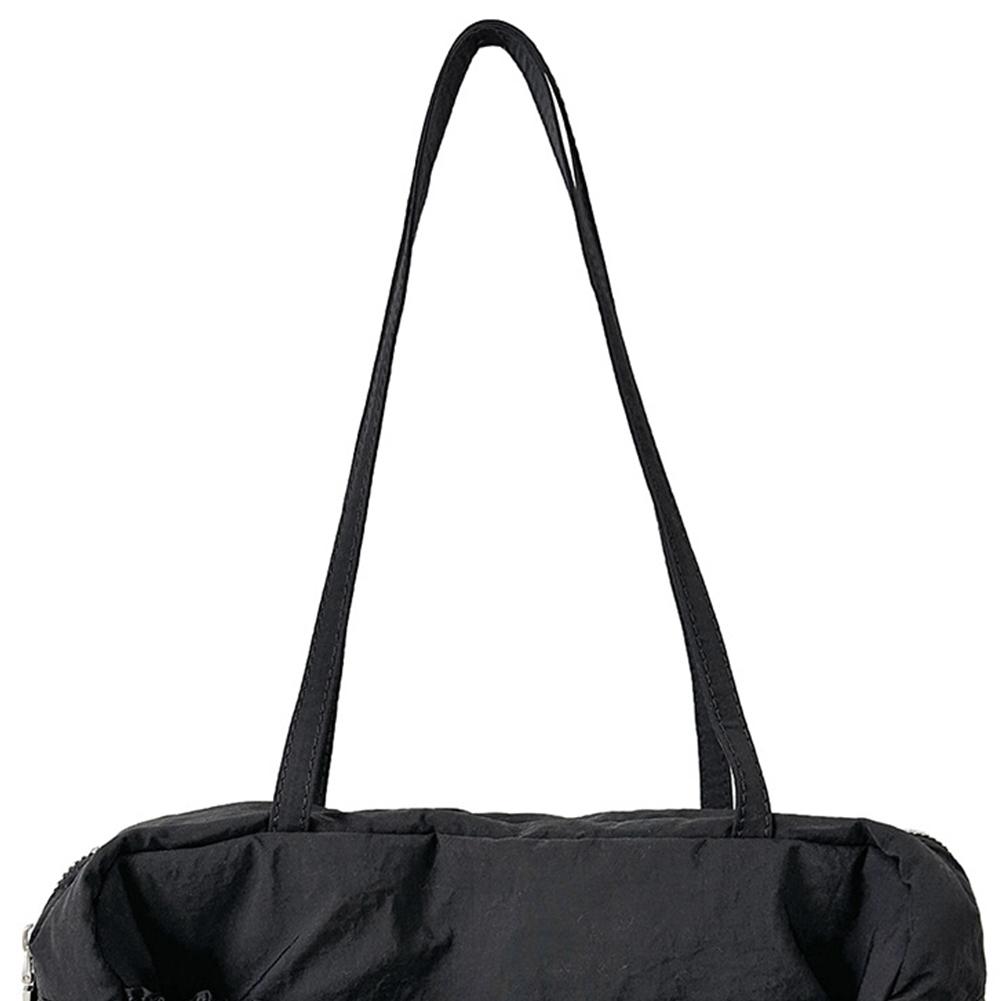 Women Pleated Shoulder Bag Multipurpose Solid Satchel Bag Casual Large Capacity Lightweight Slouchy Travel Bag