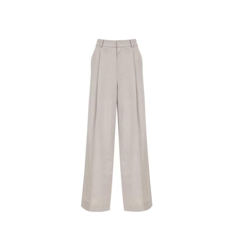 VEROMODA Pleated High-Waisted Straight-Leg Trousers