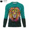 Lion Print Men's Clothing 3D Print Lion Graphic T shirts Fashion Men's Long Sleeve T-shirt Mens Clothing T shirt Men Clothing