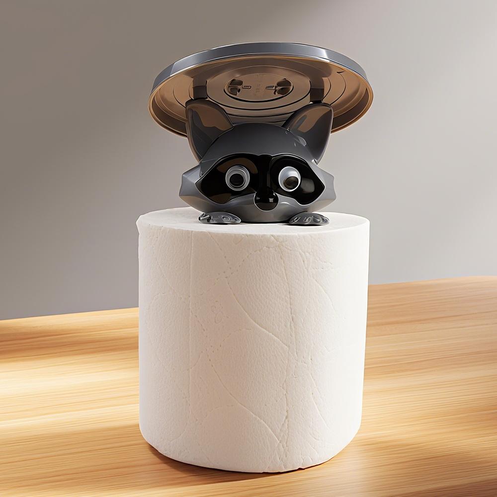1/3pcs Cute Raccoon Animal Shaped Toilet Paper Holder Funny Toilet Paper Holder Standing Bathroom Paper Holder for Decoration