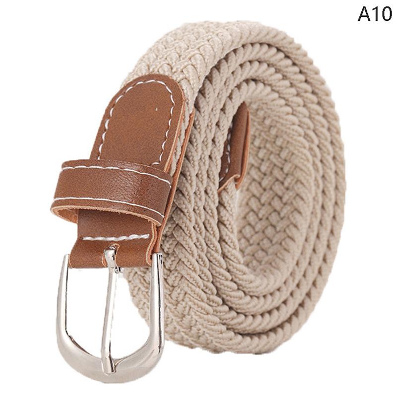 

Женские джинсы с плетеным кожаным ремнем из холста, не пробивные, универсальные брюки A10