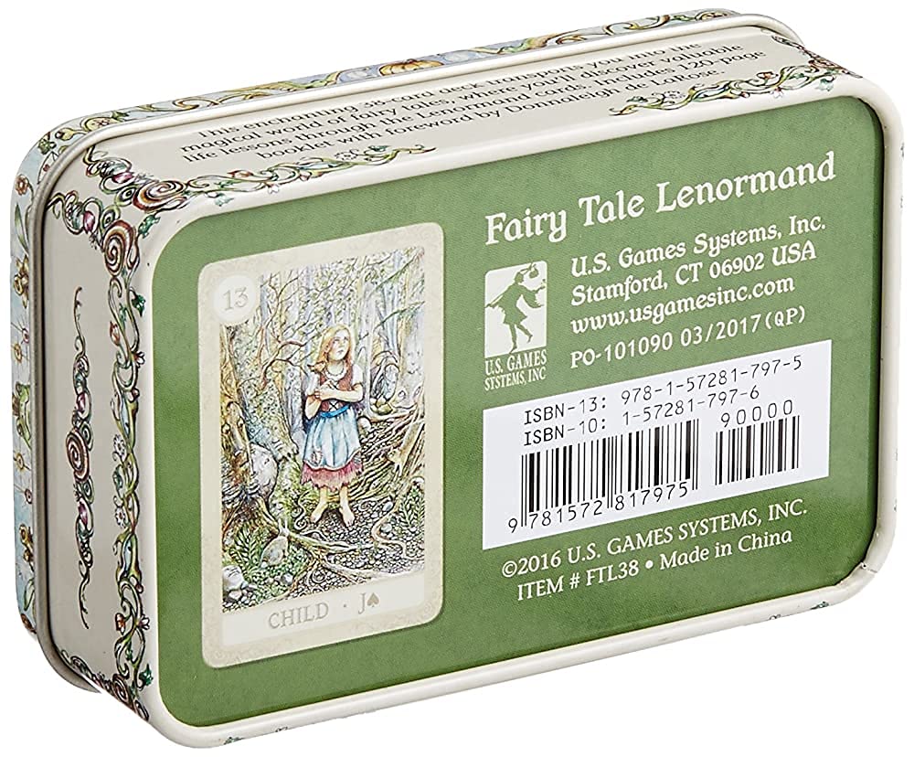 Kancharo Lenormand 38-Piece Tarot Card Set [Fairy Tale Lenormand] Includes a Japanese Lenormand Card Basic Instruction Manual and Pouch (Authentic)