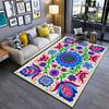 Colorful Floral Pattern Carpet with Blue, Pink, and Green Design Suitable for Use As an Anti-slip for Living Room Bedroom Sofas
