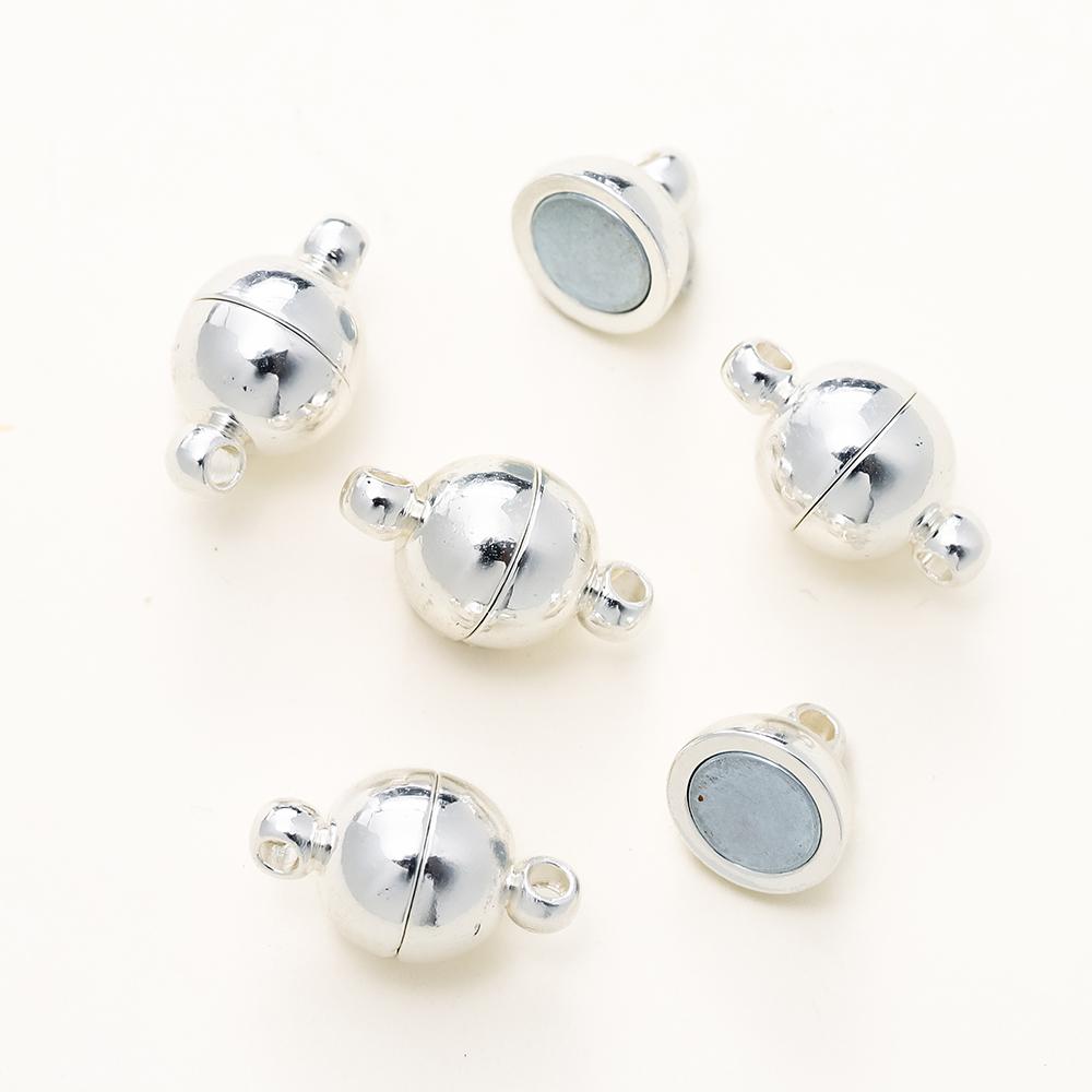 4/6pcs/pack 8*14MM 14K/18K Gold Plated Brass Magnetic Bracelet Clasp Beads for Handmade DIY Jewelry Making Accessories