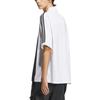 adidas Originals Maglietta Polo a Maniche Corte a Righe Traspirante e Confortevole da Uomo Top Bianco IW6306
