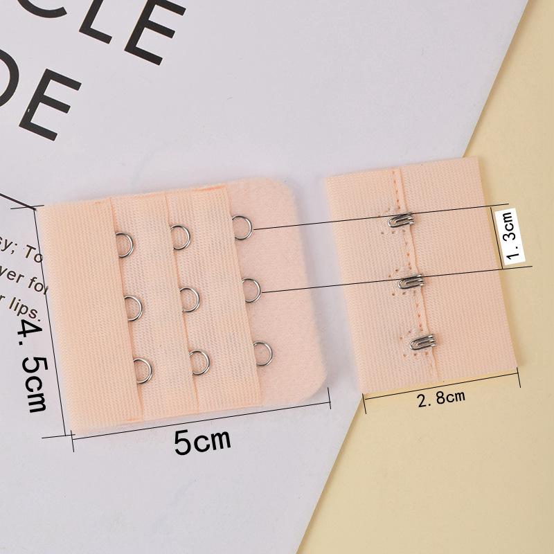 

Крючок для бюстгальтера из подходящей ткани - Маленький, 3 ряда, 3 кнопки - Спортивный и для йоги Задний крючок Аксессуар для нижнего белья, Ширина 4,5, Пряжка Мать и дитя Mother-and-Child Buckle